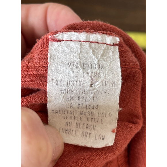 Willow, Women’s Brick Orange Red Wide Leg Small Gauge Corduroy Pants Size medium - Picture 10 of 10